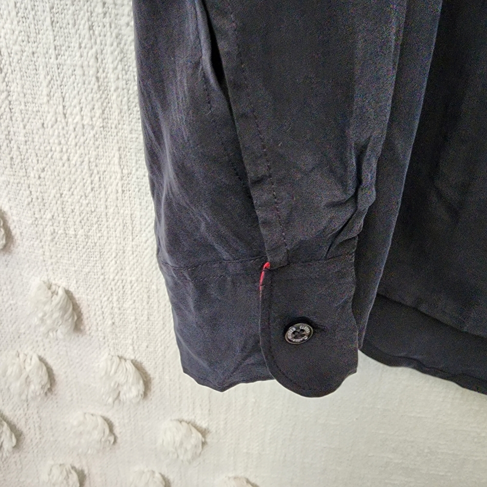 Closed Navy Silk Blouse - Picture 7 of 9